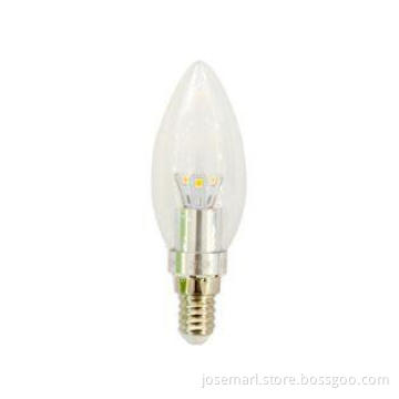 Warm White 3W E14 Led Candle Bulb 5630 SMD , Dimmer Candela